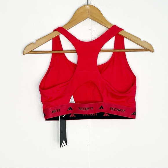 Adidas Womens Tech Fit Sports Bra Size Medium - Picture 6 of 9